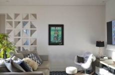 Apartamento ganha uma atmosfera acolhedora e propicia para convivência