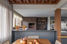 Área gourmet com vista para o mar