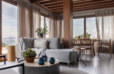 Área gourmet com vista para o mar