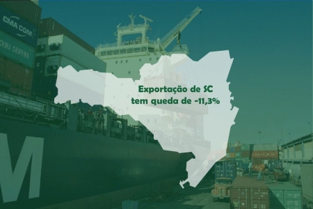Exportação de SC tem queda de -11,3% até maio